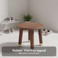 Square Wooden Stool Long-Lasting and Sturdy Low Four-Legged Seat Multi-Purpose