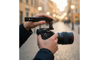 Camera Frame Top Handle Aluminum Alloy Construction DSLR Filming Rig Handle Cold Shoe Camera Grip Multiple Mounting Points
