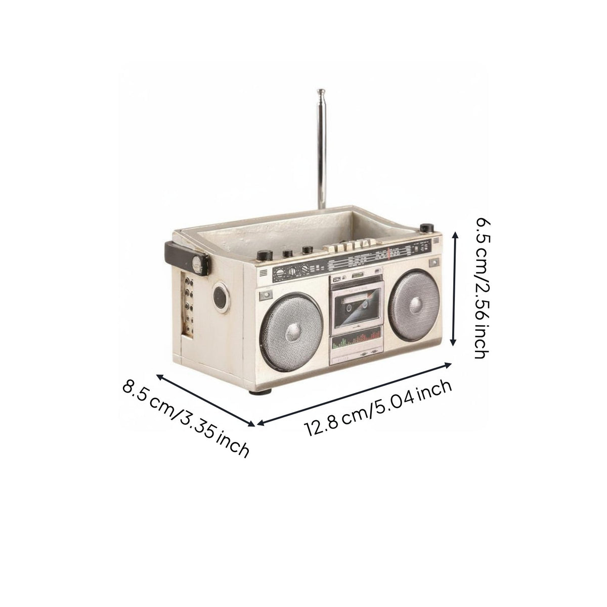 Tape Recorder Flower Pot Creative Design Radio Planter Realistic Shape for Desk