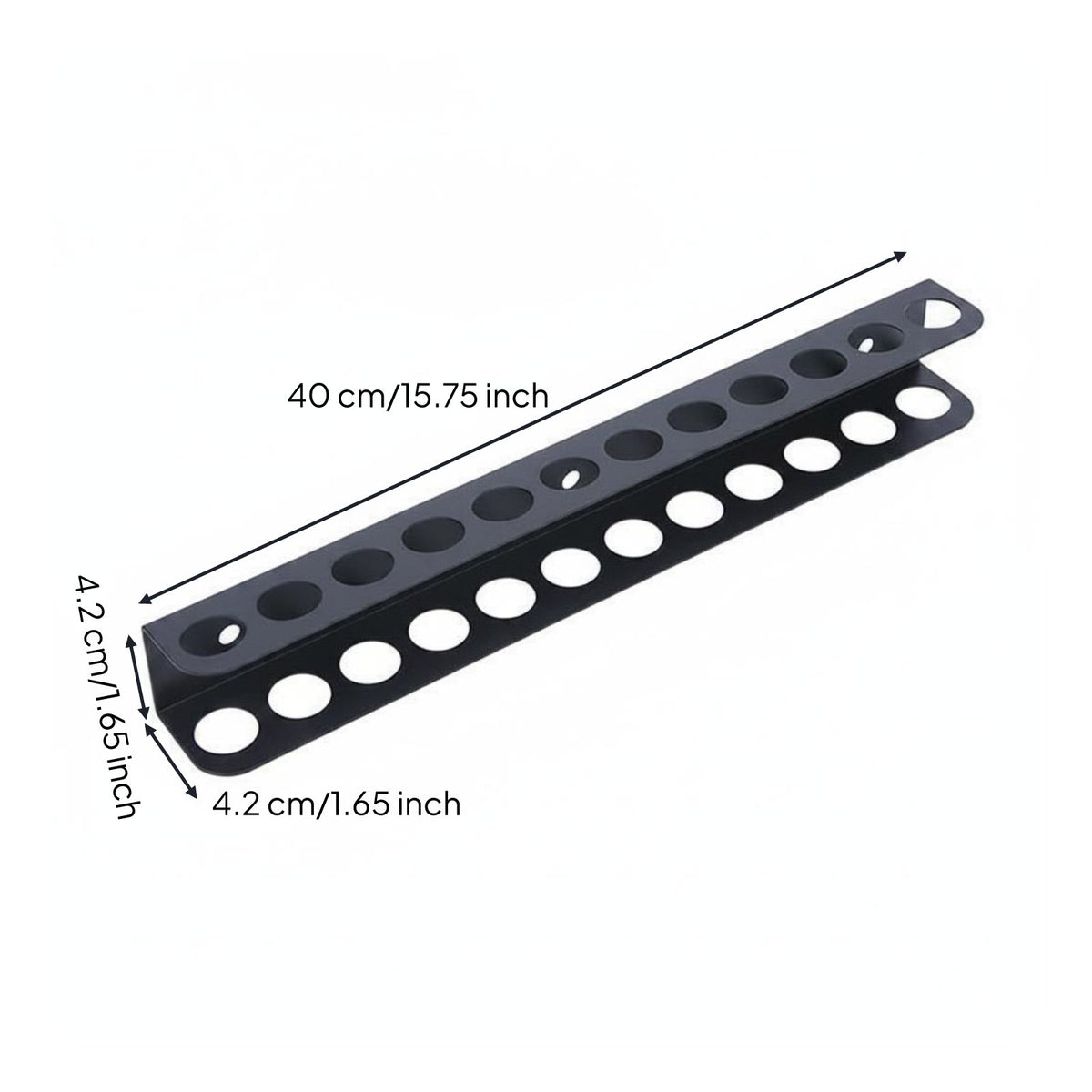 Screwdriver and Rack Sturdy Metal Tool Holder Space-Saving for Garage