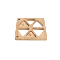 Wooden Rice Ball Mold, Press Type, for Sushi and DIY Food, 6 Grids