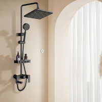 High-pressure rainfall showerhead.