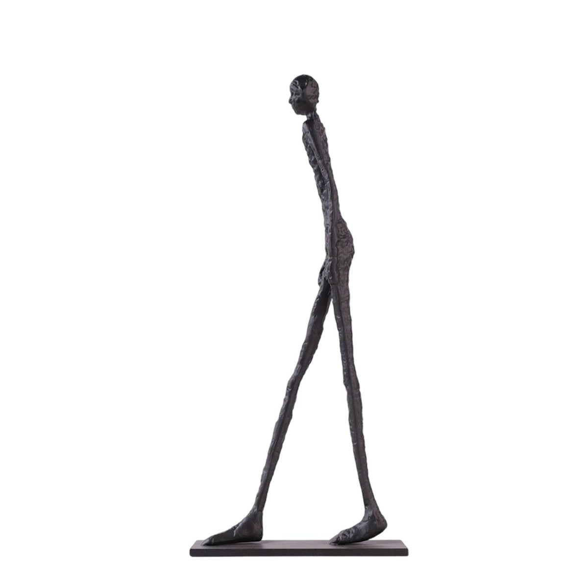 Cast Iron Figurine Minimalist Abstract Human Sculpture Modern for Art Collectors
