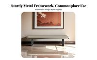 Multi-Functional Minimalist Bed End Stool High-Density Sponge Cushion Modern Entryway Bench Wear-Resistant Microfiber Leather Long Padded Stool Stable and Long-Lasting for Interior Decorators, Homeowners, Families, Bedroom, Hallway, Living Room