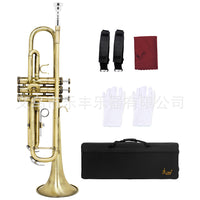 SLADE Bb Trumpet with Red Antique and Cyan Antique Finish
