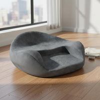 Pressure Relief Memory Foam Zafu Soft Textile Cross-Legged Floor Seat for Meditators, Home