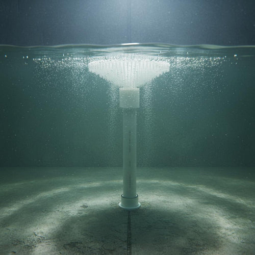 Rotary Mixing Aerator High Transfer Umbrella Aerator Head Low Air Resistance Sewage Oxygenation Aeration Device for Aquaculture