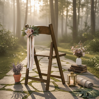 Wedding Chair Flowers Easy to Use Chair Back Floral Garland Artificial