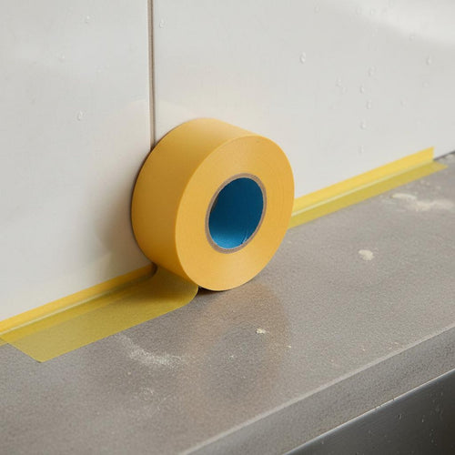 Crepe Paper Tape Residue Tile Grouting Tape Hand-Tearable Supplies for Painters, Auto Body Technicians, Home Improvement, Crafts