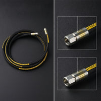 High-Pressure Oil Hose Heavy Duty Oil Hose with Metal Fittings Easy Loading for Garage