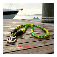 Water Ski Tow Rope Connector Wear-Resistant Personal Watercraft Tow Rope Shock Absorbing Bungee Dock Line with Anchor Hook for Mooring
