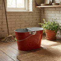 Iron Mop Container Embossed Cleaning Container Front Latch