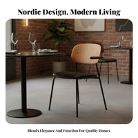 Nordic aesthetic Upholstered Armchair With Armrests Upholstered Side Chair Hangable Design Dining Seat Thickly Padded for Restaurant Owners, Homeowners, Interior Designers