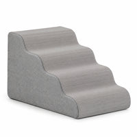 Non-Slip Dog Stairs with Washable Cover High-Resilience Foam Pet Ramp Gentle Feline Steps Supportive for Bedside