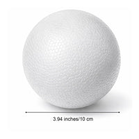 4 Inch Polystyrene Ball DIY Even Foam Sphere Lightweight for Party Decor