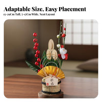 Japanese Kadomatsu Ornament, Pine & Bamboo New Year Decoration, Lucky Blessing Symbol for Home, Restaurant, Event