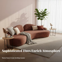 Curved sectional Sofa Luxury design Lounge Seating Flexible Configuration Living Room Furnishing for Business Owners, Families, Lobby, recreation room, Bedroom
