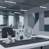 Portable Design Mini Misting Fan Quiet Operation USB Desk Fan with Humidifier Low Noise Personal Space Cooler 3 Speed Settings for Office, Bedroom, Dorm Room