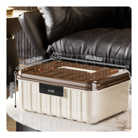 Combination Lock Box Secure Lock Box with Tray Discreet for Car, Adults