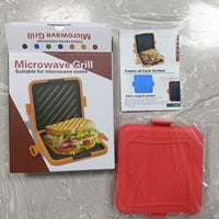 Microwave Safe Non-Stick Sandwich Toaster with Egg Cooker