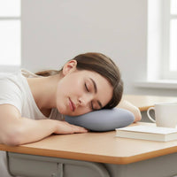 Arm Pressure Relief Desk Sleeping Pillow Ergonomic Design Office Napping Cushion Removable Washable Cover Face down Desk Pillow Slow Rebound for Students, School, Travel