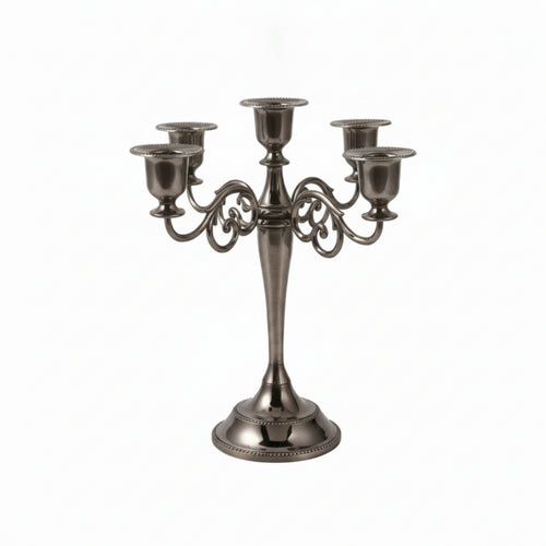 5-Arm Candelabra European-Style Candelabrum Ornate for Dining Table, Hotel