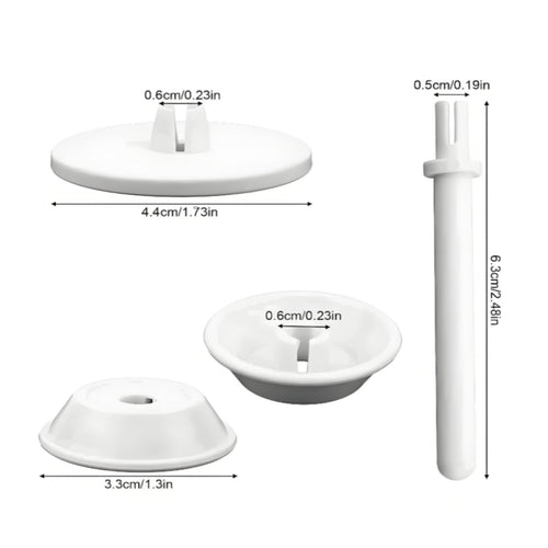 3 Pieces Spool Rod and Cap Set Sturdy Material for Sewers, Crafters