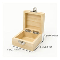 Wooden Box with Latch Small Wooden Jewelry Box Safeguarding for Collectors