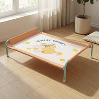 Raised Pet Cot Breathable Elevated Dog Bed Metal Frame for Indoor