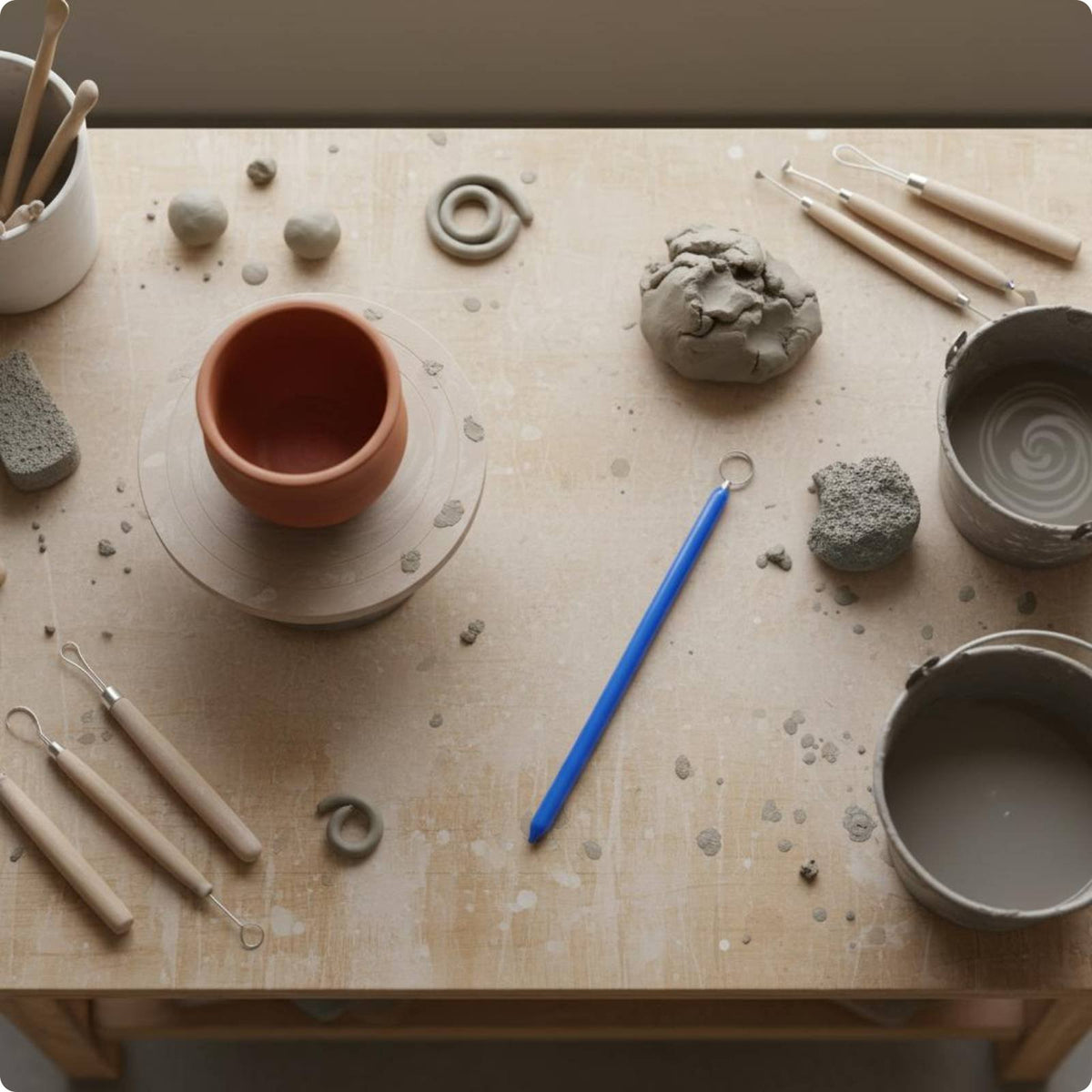 Circular Blade Clay Tool Interchangeable Heads for Potters