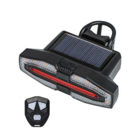 Cycle Rear Light with Solar Panel Wireless for Mountain Biking, Cyclists