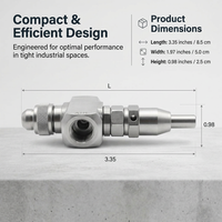 Stainless Steel Self-Cleaning Spray Nozzle, 1/4 Inch Misting Nozzle, Industrial Misting Spray Head,  - Image 5