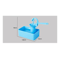 Hand-Operated Fluid Pump Model Plastic Fluid Pump Well Model Blue for Children