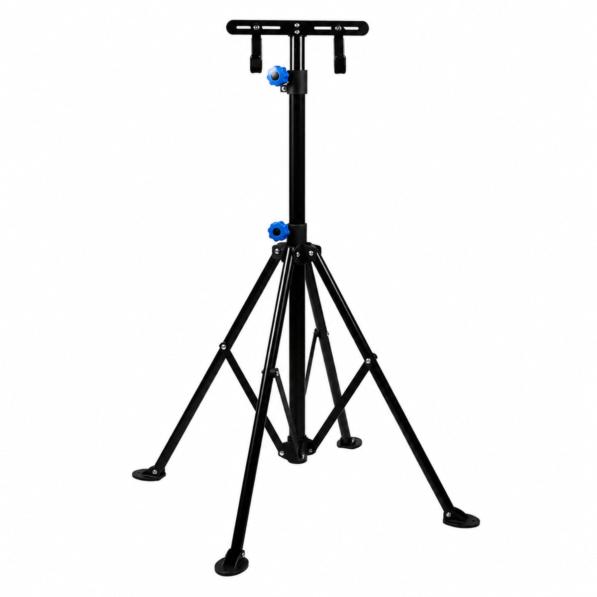 Bike Stand Space-Saving Bike Stand with Hooks Compact for Cyclists, Riders, Repair, Garage, Display
