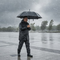 Wind-Resistant Umbrella with 24 Ribs Windproof Umbrella with Double Canopy Sturdy Large for Commuters