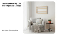 Wall-Mounted Book Display Multi-Tier Household Storage Space-Saving for Students