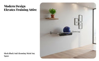 Wall Mounted Fitness Ball Rack Space Saving Gym Ball Wall Mount Keeps Workout Area Organized for Garage