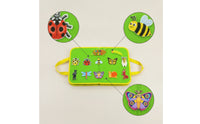 Busy Book Quiet Travel Toy Self-Directed for Airplane, Home, Toddlers