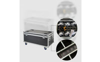 6 Pieces RGBWA LED Par Light with Charging Case IP65 Rechargeable Par Light Waterproof Uplight with Flight Case App-Controlled for Event Production Crews, DJs, Wedding Planners, Outdoor Events, Weddings
