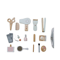 Kids Wooden Pretend Play Makeup Toy Set with Comb and Lipstick