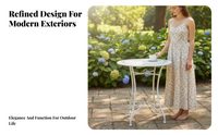 Weatherproof patio side table