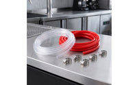 Beer Tubing Kit with Clamps Clear Beer Hose Kit with Clamps Transparent