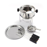 Stainless Steel Alcohol Stove with Pot, Multi-purpose for Chocolate, Cheese, Hotpot