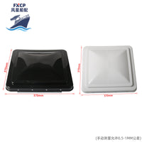 14 Inch RV Roof Vent Cover with Wind Deflector, White or Black