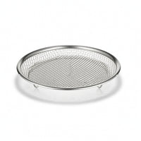 Mesh Draining Basket Low-Profile Oil Strainer with Handles Rust-Proof for Frying