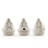 3 Pieces Resin Figurines Sculptural Statues Modern for Entryway