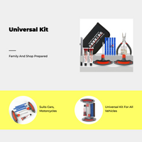 Sturdy Vacuum Tire Plug Kit, Universal Emergency Repair Tools