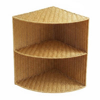dual-layer Woven Shelf Multifunctional 2-Tier Side Stand space-efficient for Small areas