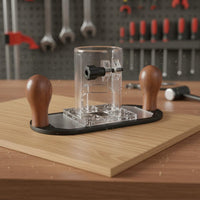 Transparent Router Base Easy to Install Slotting Router Base Stable Power Tool Accessory for Woodworkers