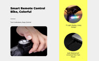 Brake-sensing waterproof bike light